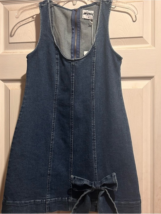 Show Me Your MuMu Dresses & Skirts - Show Me Your MuMu Bridgeport Denim Bow Tank Dress